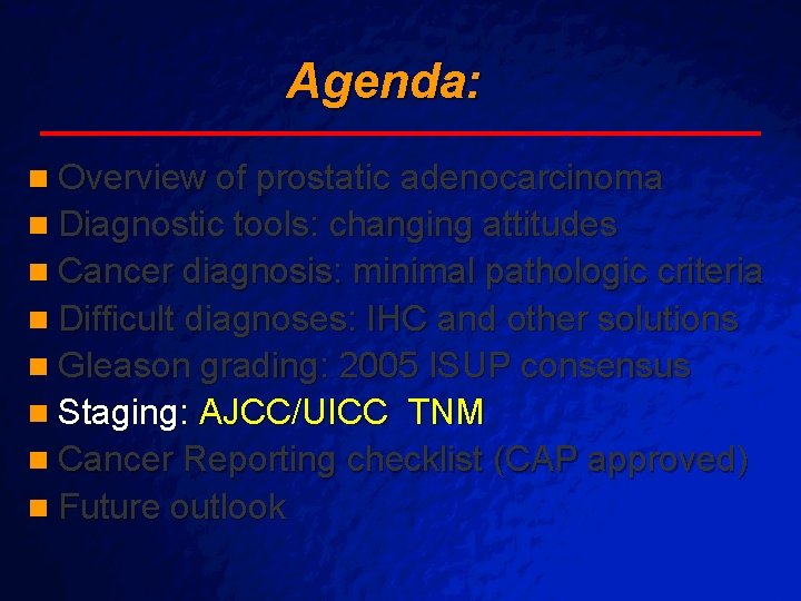 Slide 67 © 2003 By Default! Agenda: n Overview of prostatic adenocarcinoma n Diagnostic Slide 67 © 2003 By Default! Agenda: n Overview of prostatic adenocarcinoma n Diagnostic