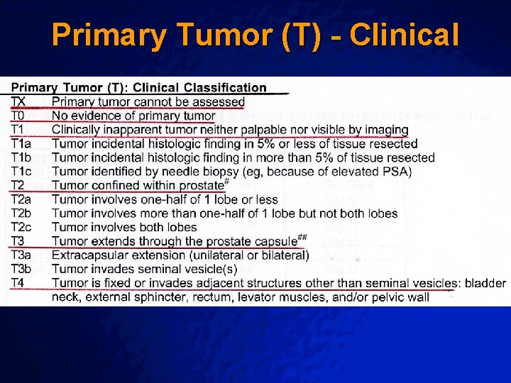 Slide 70 © 2003 By Default! Primary Tumor (T) - Clinical A Free sample Slide 70 © 2003 By Default! Primary Tumor (T) - Clinical A Free sample