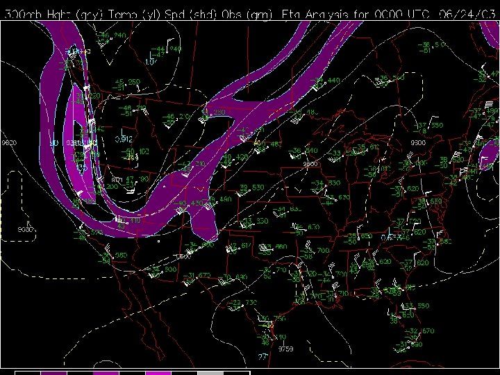 Products on the internet l Upper air analyses 