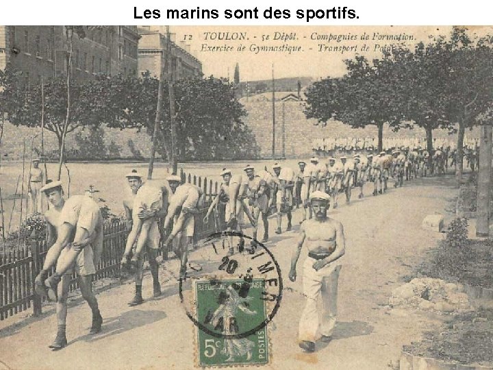 Les marins sont des sportifs. Les marins sont des sportifs.