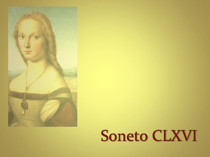 Soneto CLXVI 
