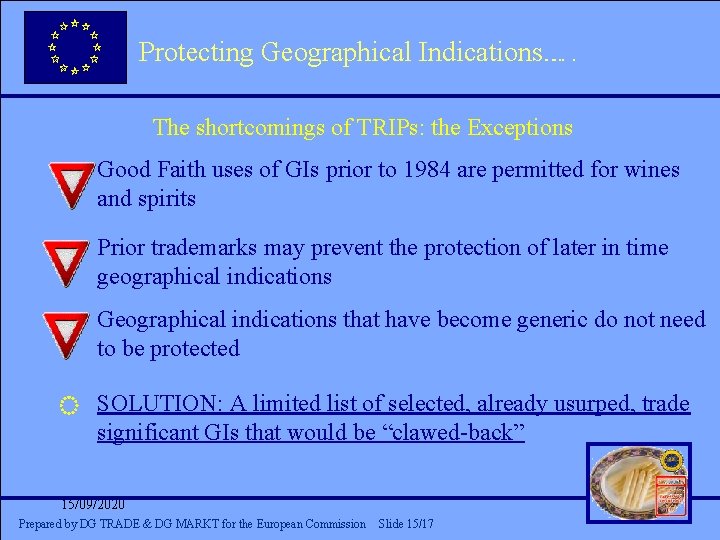 Protecting Geographical Indications. . . Indications…. Click to edit Master title style The shortcomings