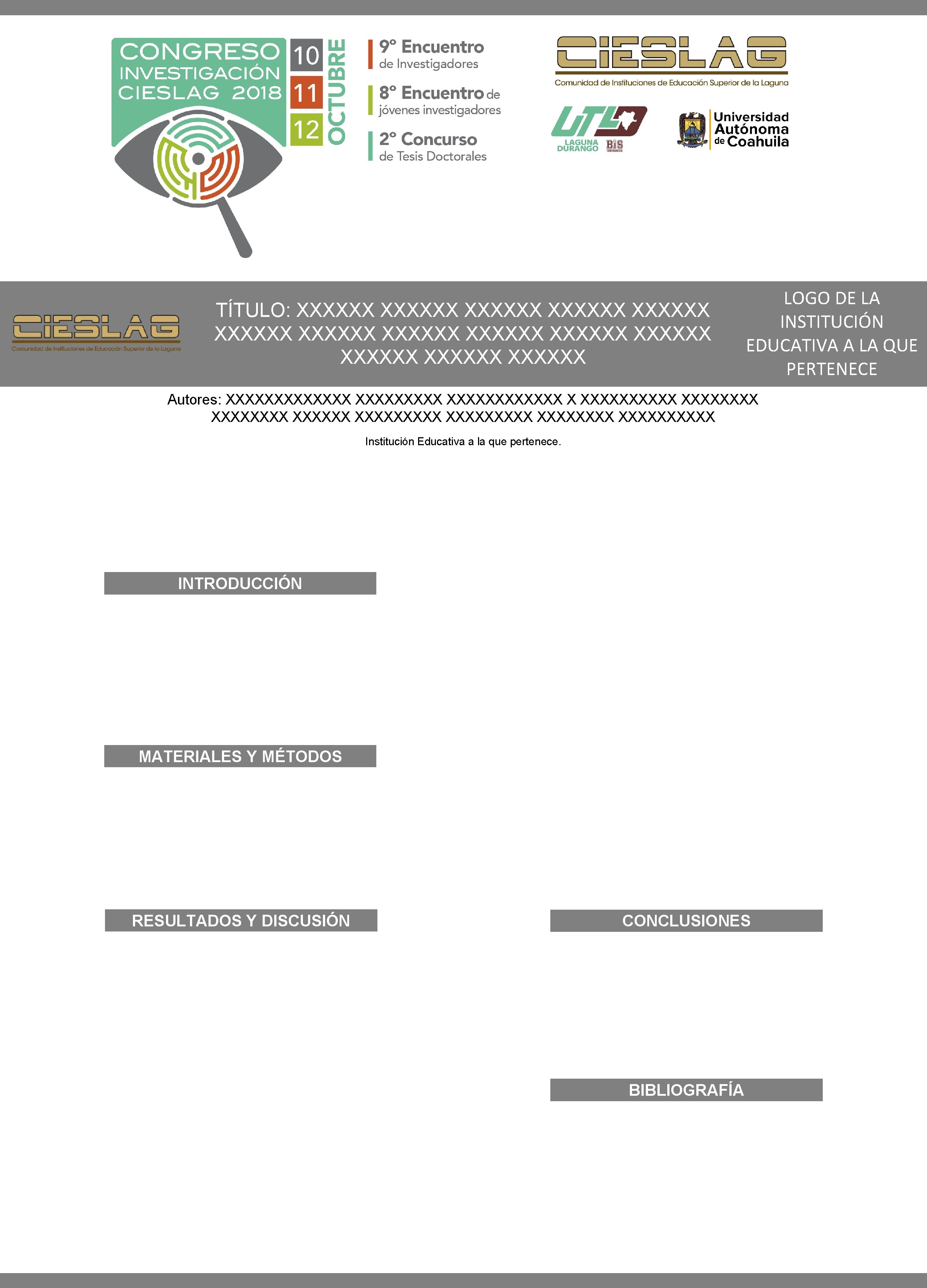 TÍTULO: XXXXXX XXXXXX XXXXXX XXXXXX LOGO DE LA INSTITUCIÓN EDUCATIVA A LA QUE PERTENECE