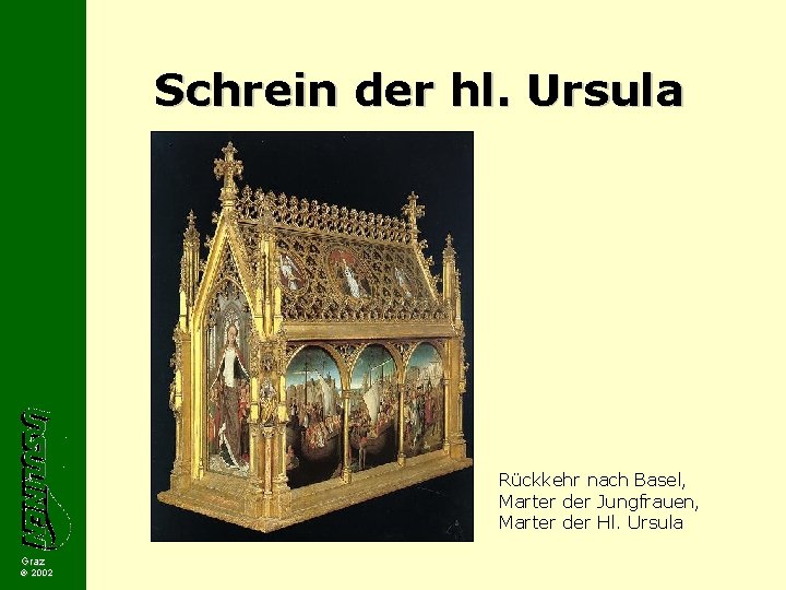 Ursula con Köln mit Schiff Design Echtholz Hl Heiligenfigur Color 25cm 9549 