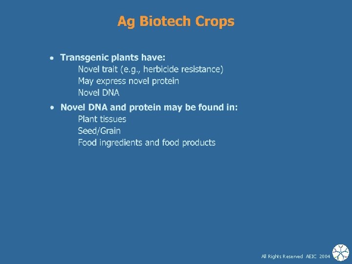 All Rights Reserved AEIC 2004 