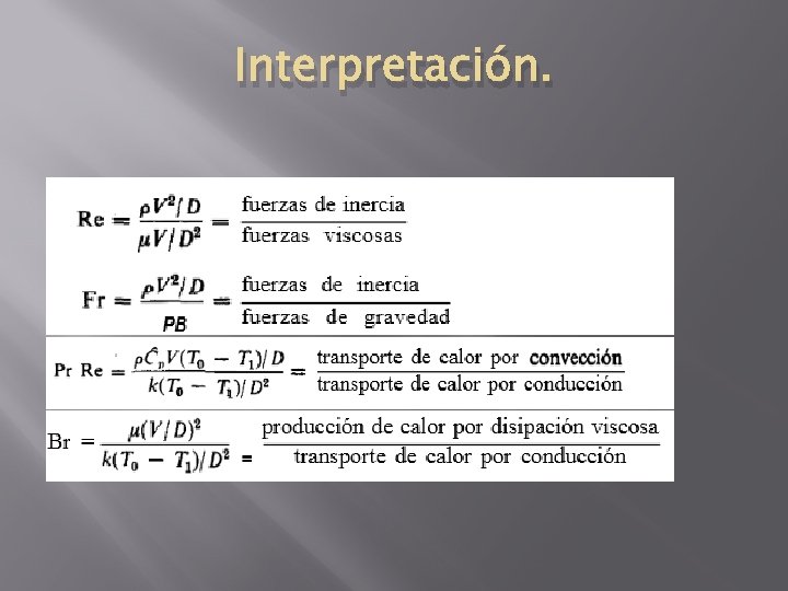 Interpretación. 