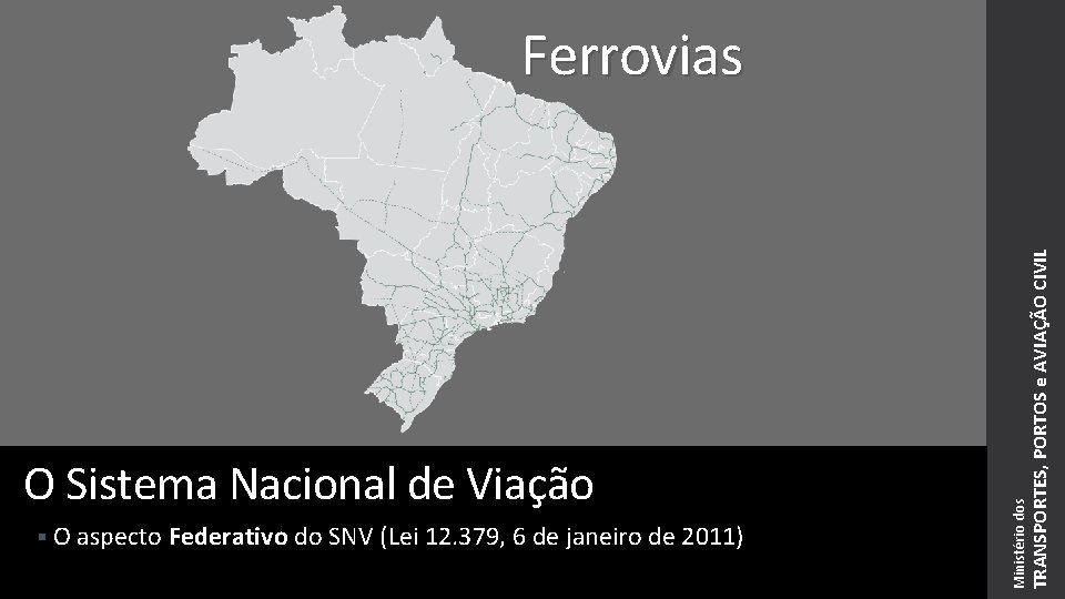 § O aspecto Federativo do SNV (Lei 12. 379, 6 de janeiro de 2011)