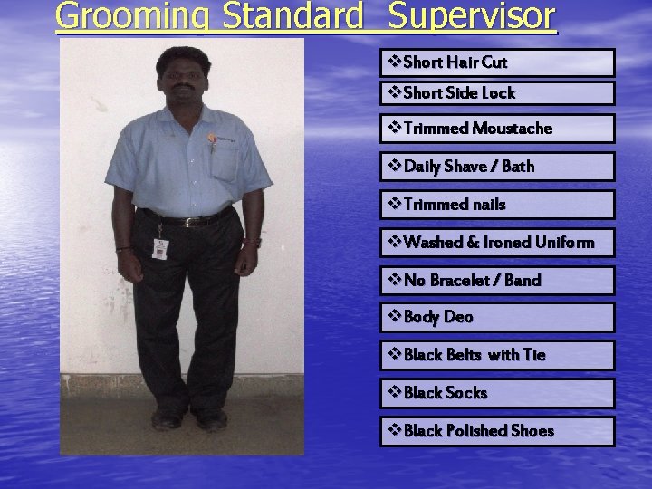 Grooming Standard Supervisor v. Short Hair Cut v. Short Side Lock v. Trimmed Moustache