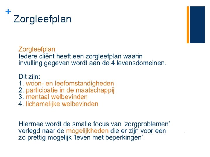 + Zorgleefplan 