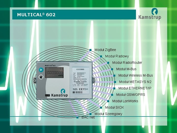 MULTICAL® 602 < Moduł Zig. Bee < Moduł Radiowy < Moduł Radio. Router <