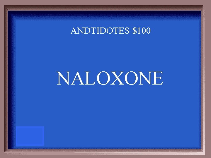 ANDTIDOTES $100 NALOXONE 