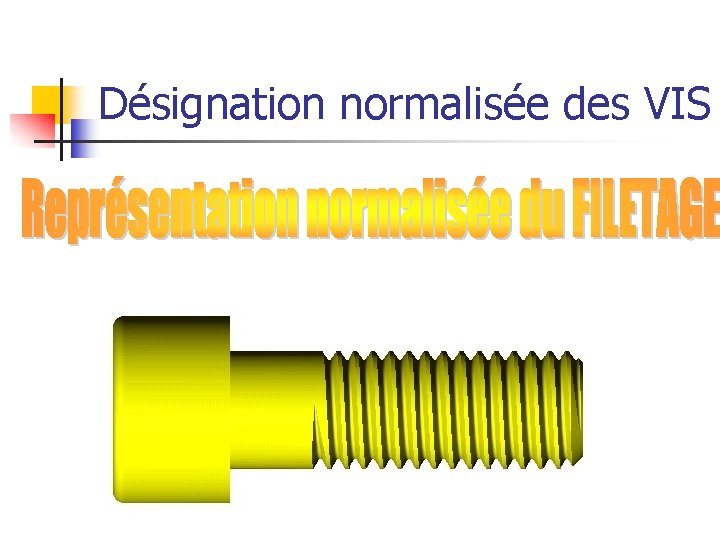 Désignation normalisée des VIS 