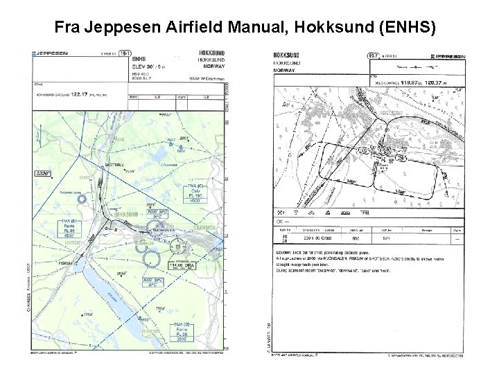 Fra Jeppesen Airfield Manual, Hokksund (ENHS) 