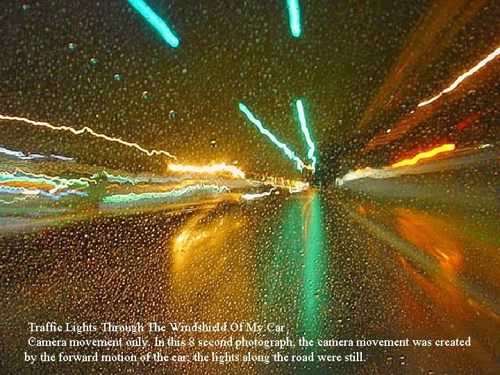 Traffic Lights Through The Windshield Of My Car Camera movement only. In this 8