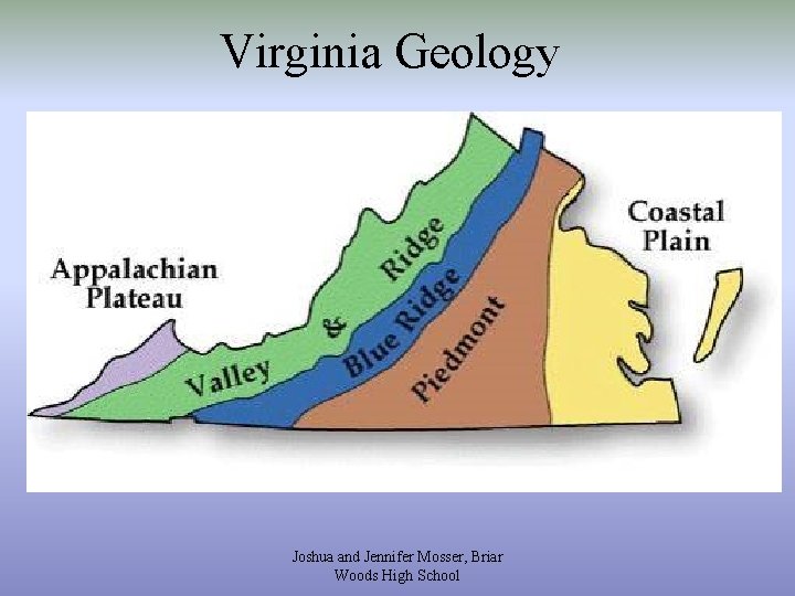 Virginia Geology Joshua and Jennifer Mosser, Briar Woods High School 