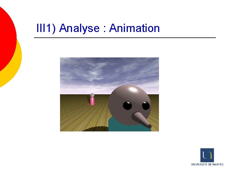 III 1) Analyse : Animation 