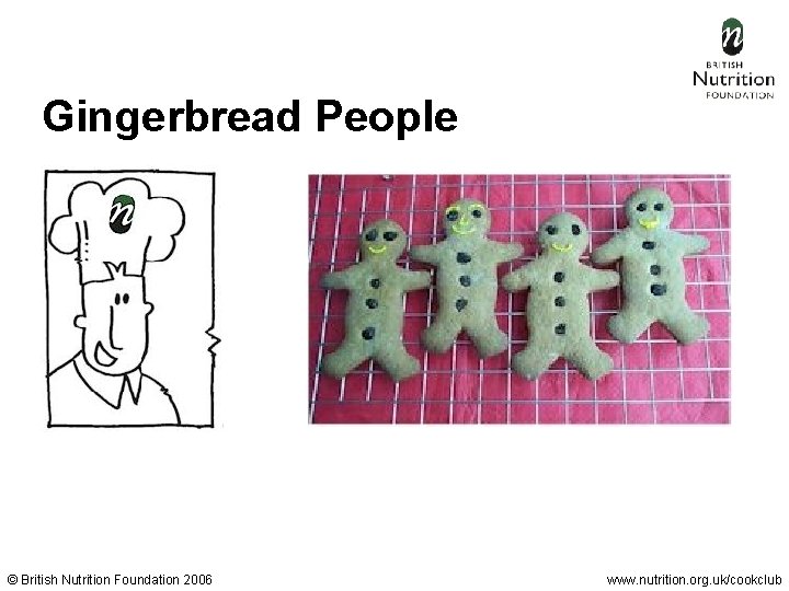 Gingerbread People © British Nutrition Foundation 2006 www. nutrition. org. uk/cookclub 