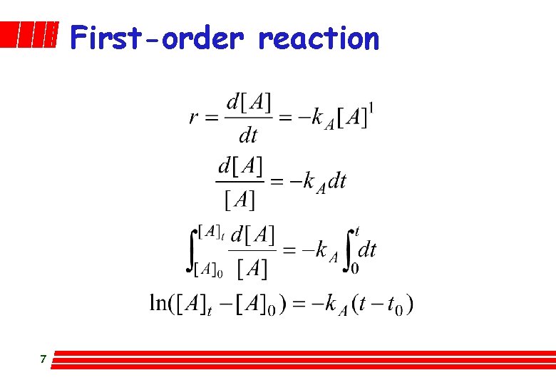 First-order reaction 7 