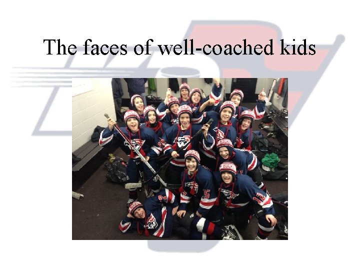 The faces of well-coached kids 