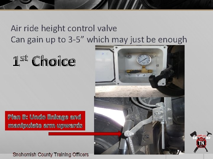 Air ride height control valve Can gain up to 3 -5” which may just