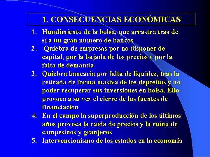 La crisis econmica de 1929 causas desarrollo consecuencias
