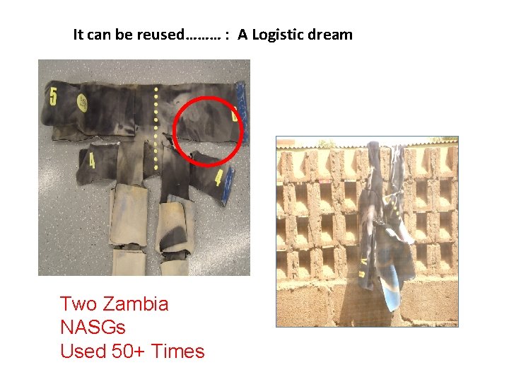It can be reused……… : A Logistic dream Two Zambia NASGs Used 50+ Times