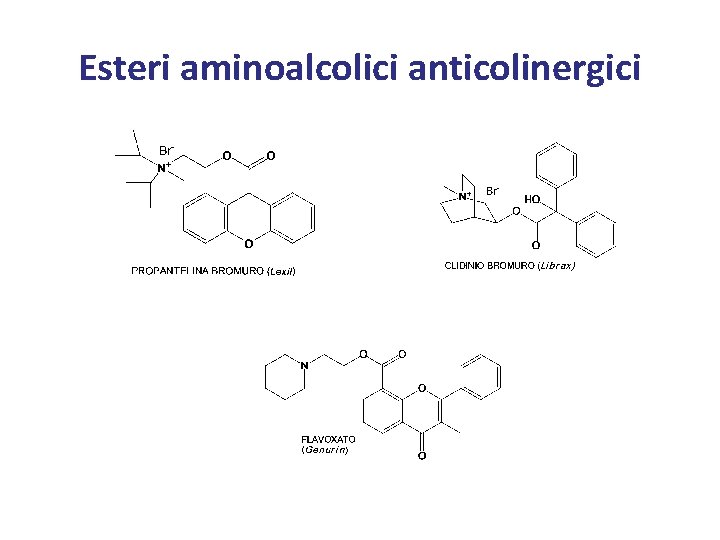 Esteri aminoalcolici anticolinergici 