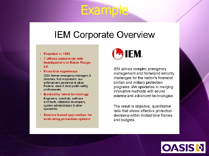 Example 