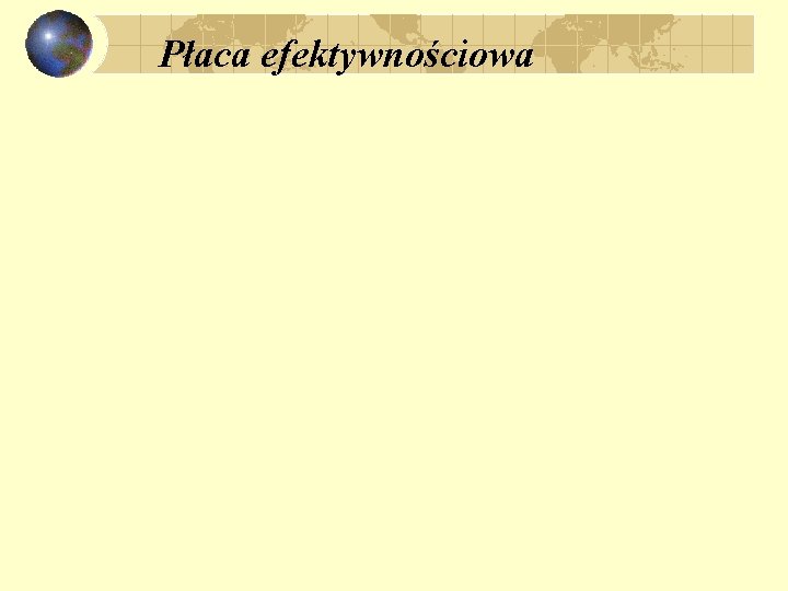 Płaca efektywnościowa 