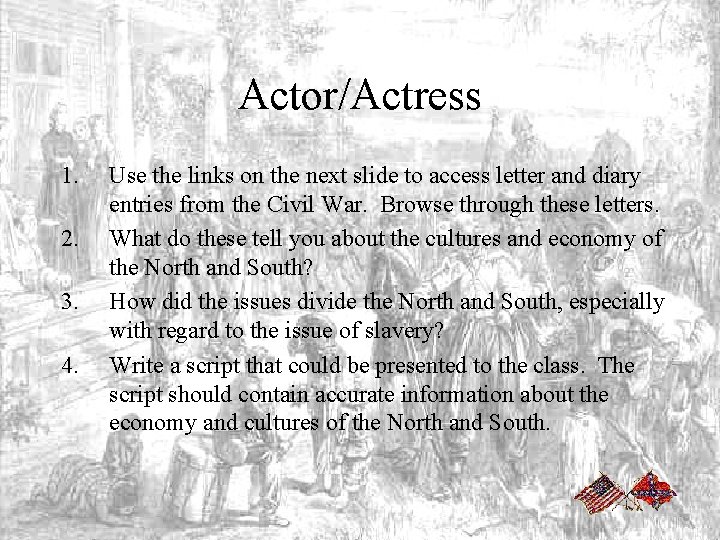 Actor/Actress 1. 2. 3. 4. Use the links on the next slide to access