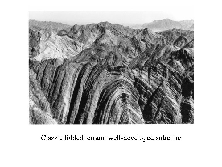 Classic folded terrain: well-developed anticline 
