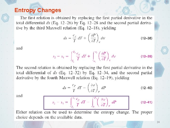 Entropy Changes 24 Entropy Changes 24