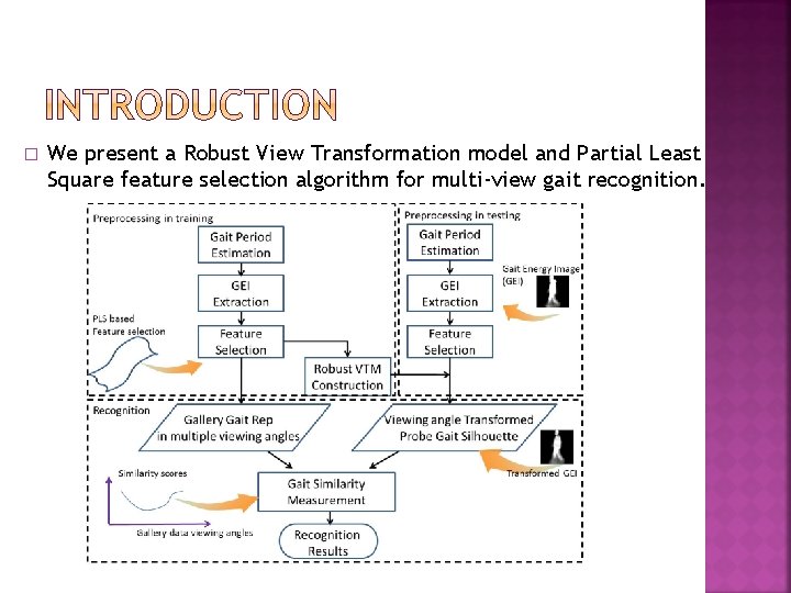 � We present a Robust View Transformation model and Partial Least Square feature selection