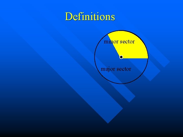 Definitions minor sector major sector 