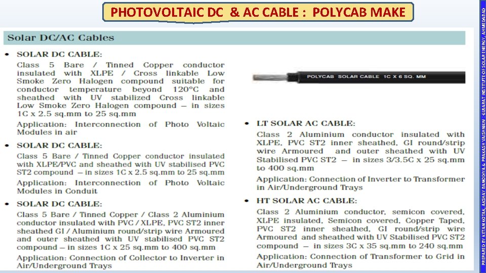 PREPARED BY KETAN KOTAK, AKSHAY BANODIYA & PRAKASH VAISHNAW : GUJARAT INSTITUTE OF SOLAR