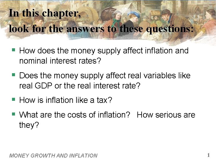 In this chapter, look for the answers to these questions: § How does the