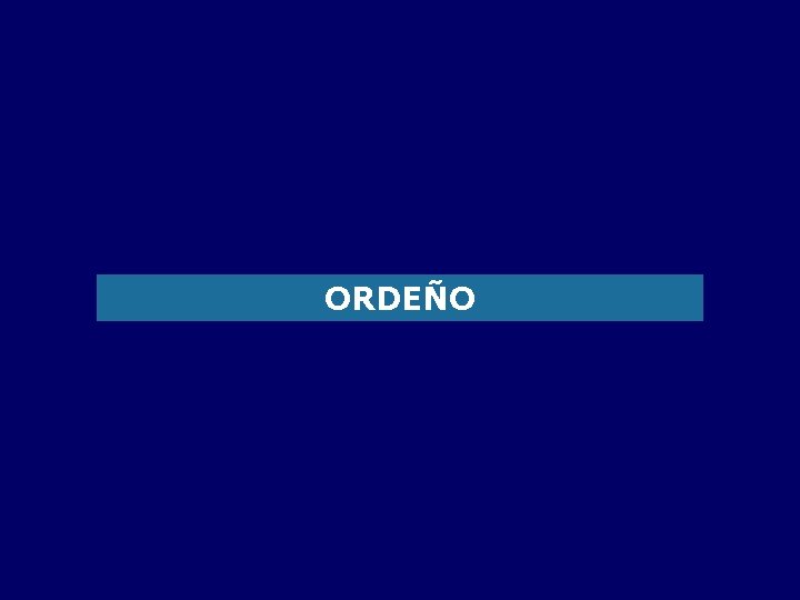 ORDEÑO 