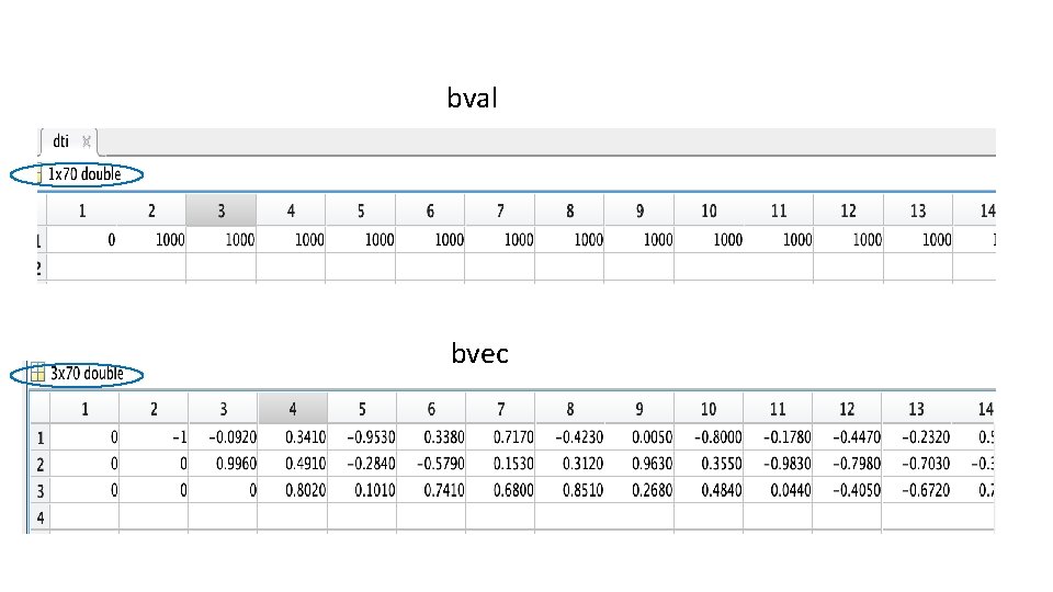 bval bvec bval bvec