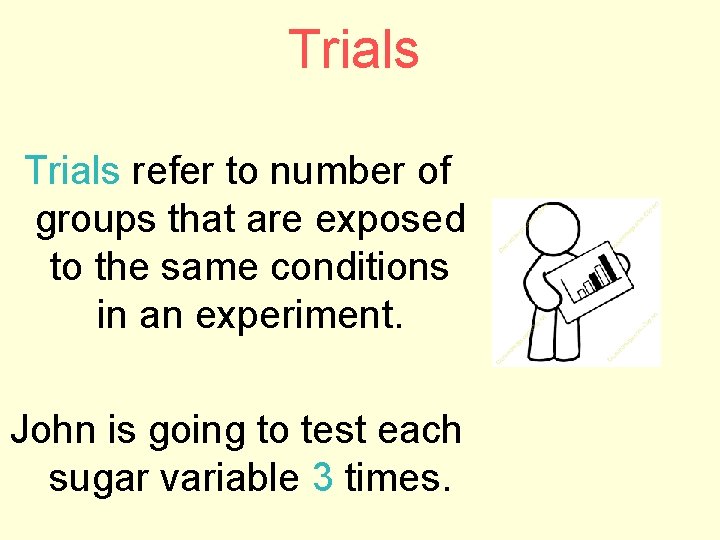 Trials refer to number of groups that are exposed to the same conditions in