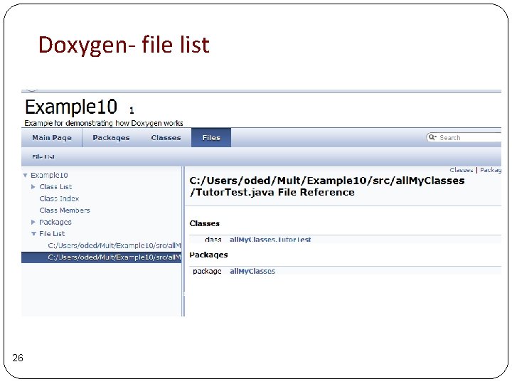Doxygen- file list 26 Doxygen- file list 26
