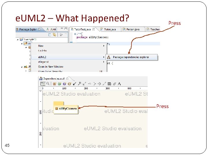 e. UML 2 – What Happened? Press 45 e. UML 2 – What Happened? Press 45