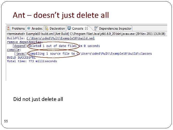 Ant – doesn’t just delete all Did not just delete all 55 Ant – doesn’t just delete all Did not just delete all 55