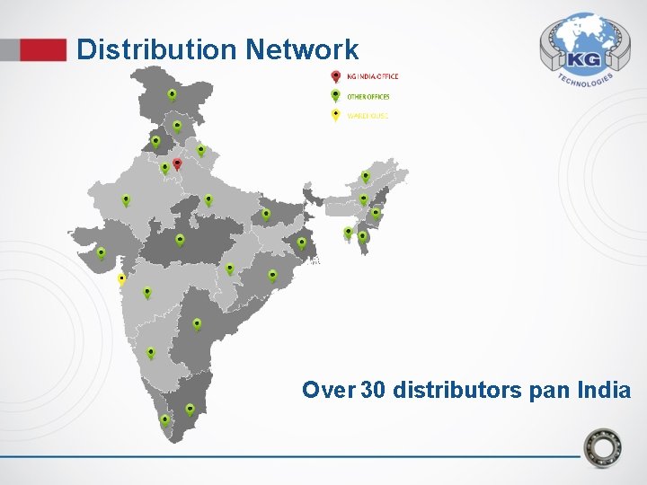 Distribution Network Over 30 distributors pan India Distribution Network Over 30 distributors pan India