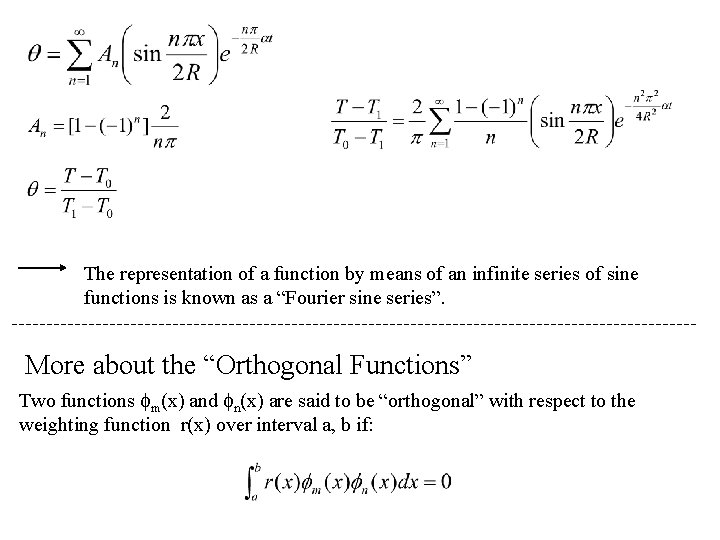 The representation of a function by means of an infinite series of sine functions