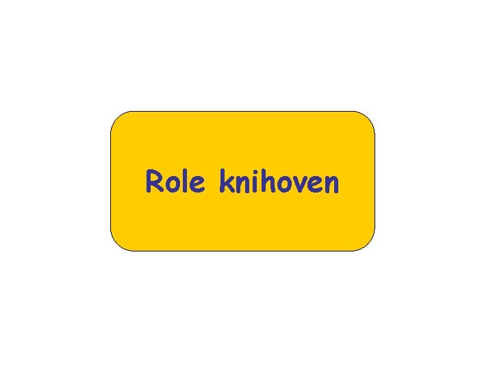 Role knihoven Role knihoven