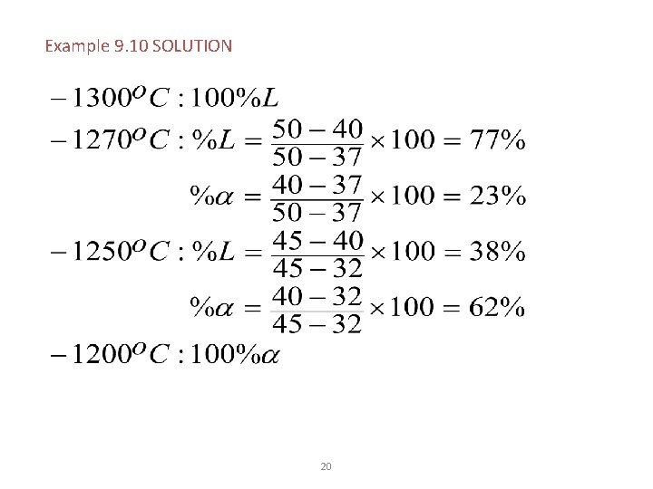 Example 9. 10 SOLUTION 20 