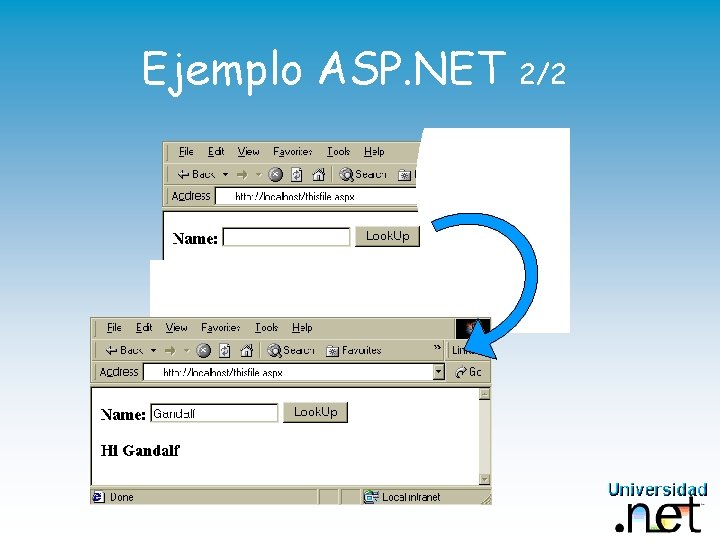 Ejemplo ASP. NET 2/2 