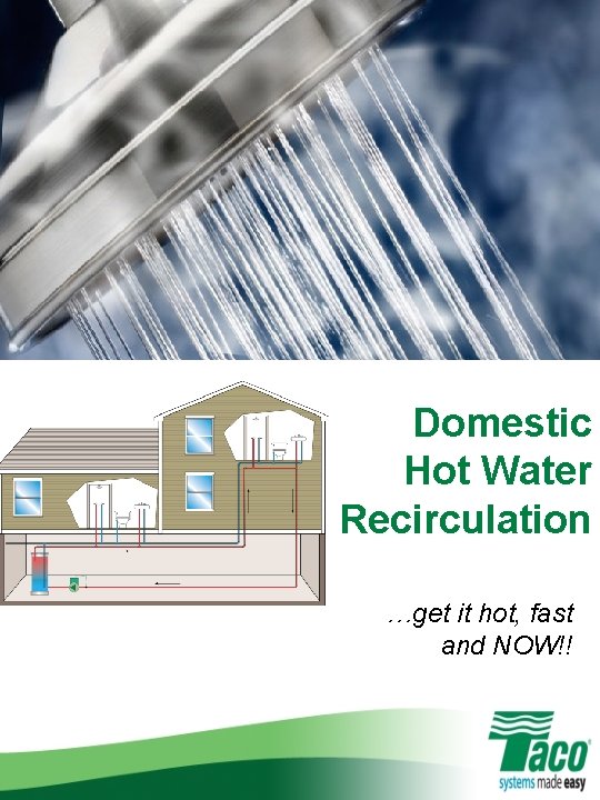 Domestic Hot Water Recirculation …get it hot, fast and NOW!! 