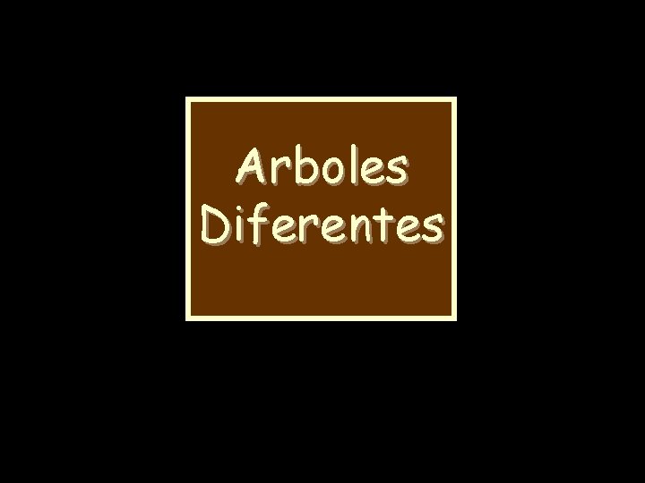 Arboles Diferentes 