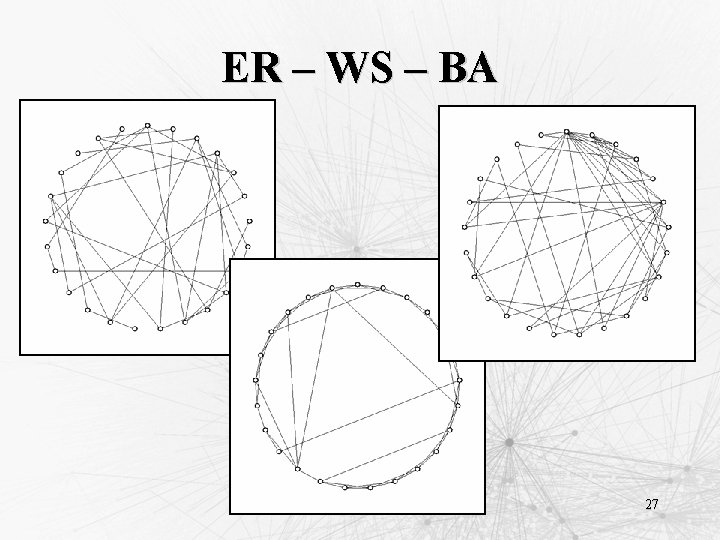 ER – WS – BA 27 